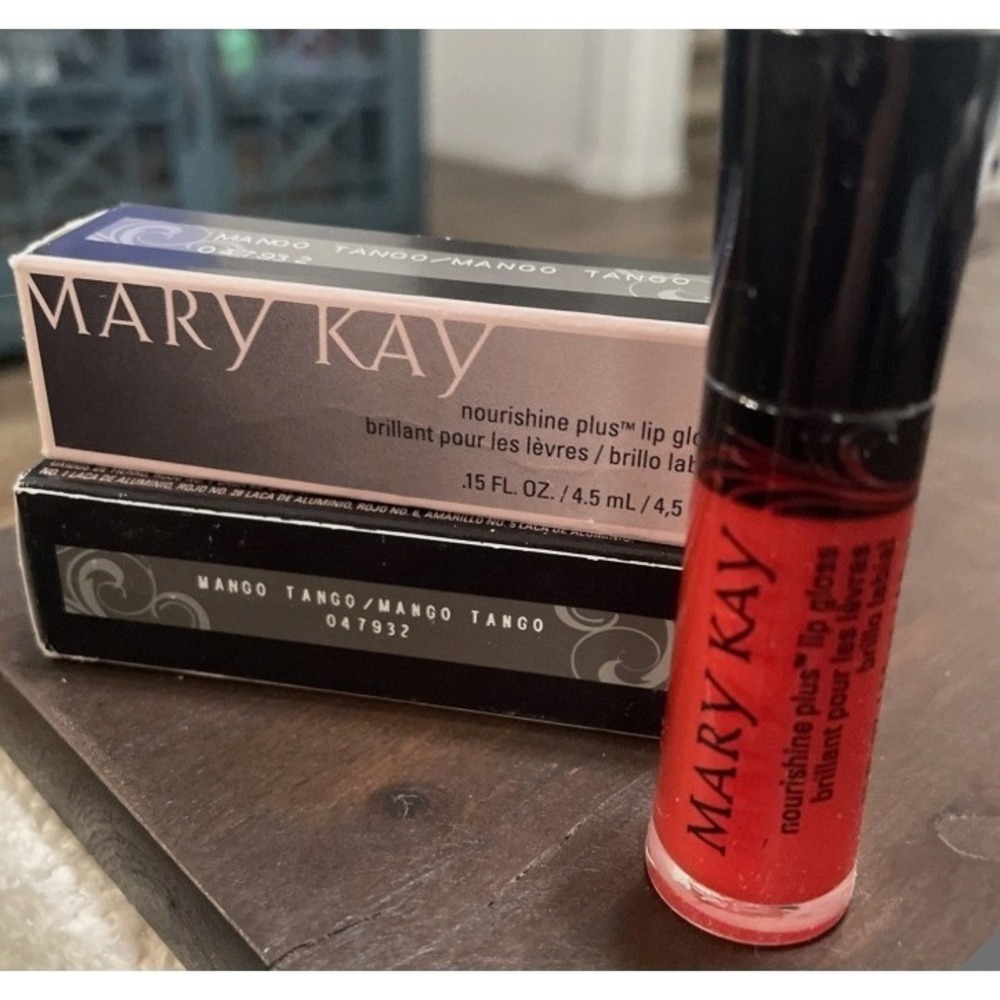New Lot of 2 Mary Kay Nourishine Plus Lip Glosses - Mango Tango